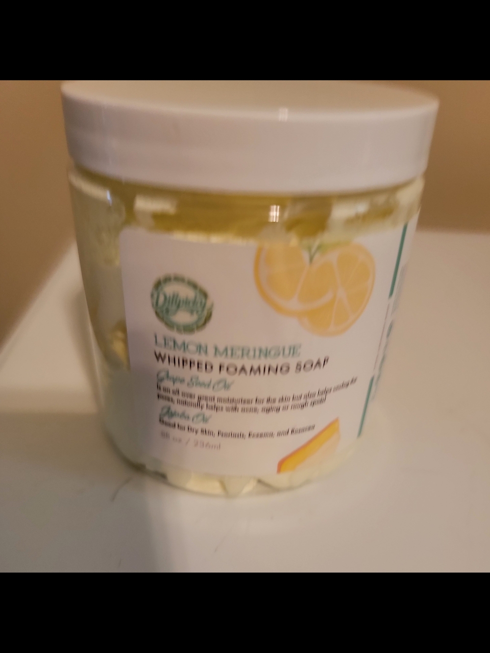 Lemon Meringue Whipped Foaming Soap — Yellow